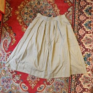 Odille A-Line Skirt Olive Green